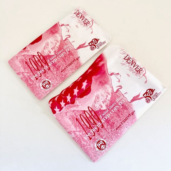 1999 UNITED STATES MINT COIN SET DENVER UNCIRCULATED SET OF 2 - Picture 2 of 12